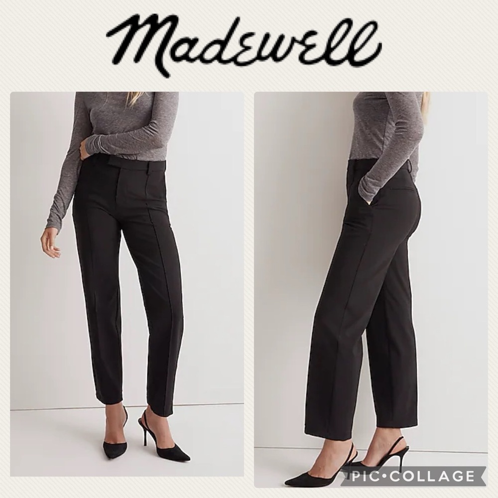 Madewell | Women's The Petite Fairbanks Pant in True Black, Size 0P‎